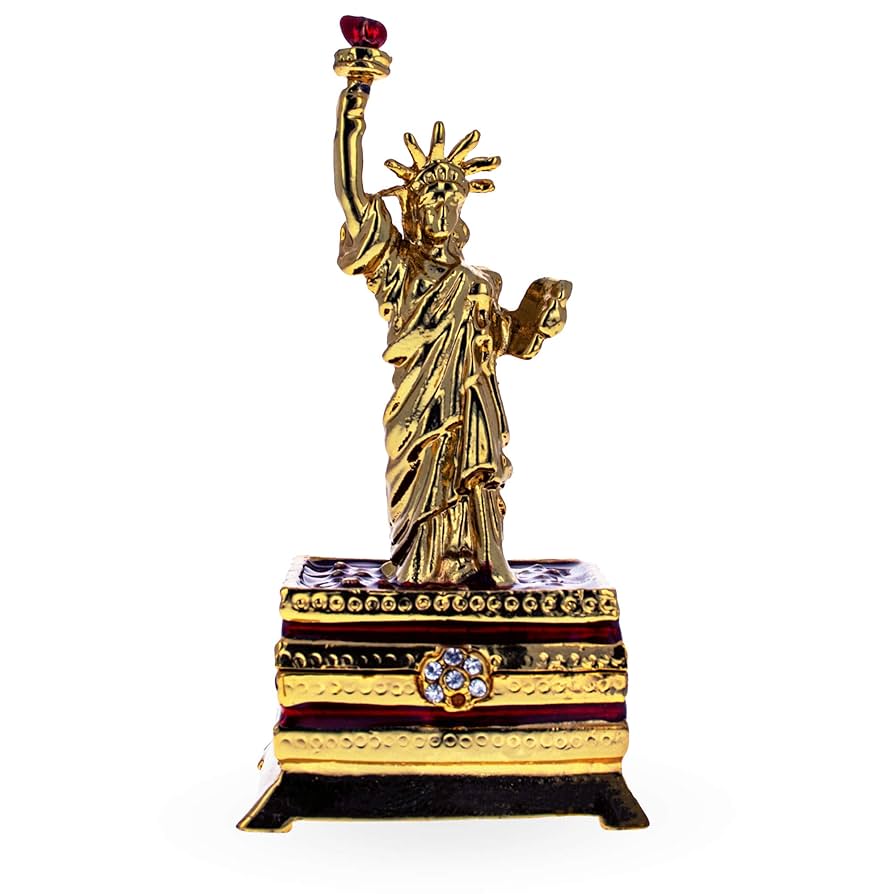 Amazon.com: BestPysanky Statue of Liberty Jeweled Trinket